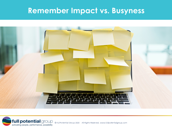 Impact Vs Busyness